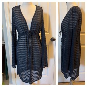 XL Jantzen Black Swim Cover w/Tie